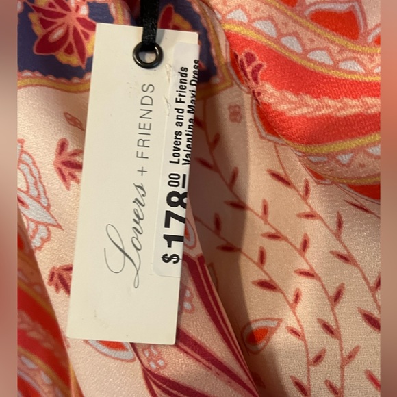 GWP! NWT LOVERS & FRIENDS VALENTINA MAXI DRESS SIZE XS PAISLEY MULTI MIX PRINT - Picture 10 of 16